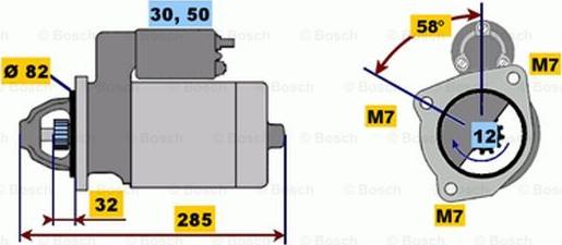 BOSCH 0 001 218 020 - Démarreur cwaw.fr