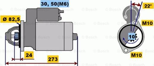 BOSCH 0 001 218 140 - Démarreur cwaw.fr