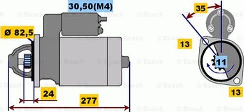 BOSCH 0 001 218 142 - Démarreur cwaw.fr