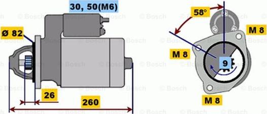 BOSCH 0 001 218 159 - Démarreur cwaw.fr