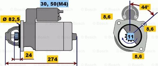 BOSCH 0 001 218 158 - Démarreur cwaw.fr