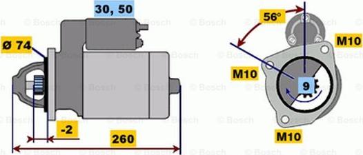 BOSCH 0 001 218 157 - Démarreur cwaw.fr