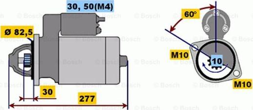 BOSCH 0 001 218 110 - Démarreur cwaw.fr