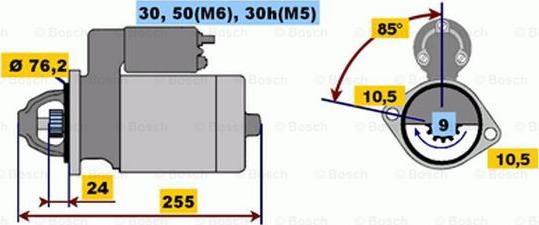 BOSCH 0 001 218 135 - Démarreur cwaw.fr