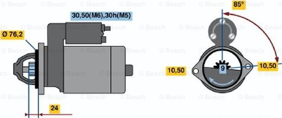 BOSCH 0 001 218 136 - Démarreur cwaw.fr