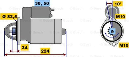 BOSCH 0 001 218 130 - Démarreur cwaw.fr