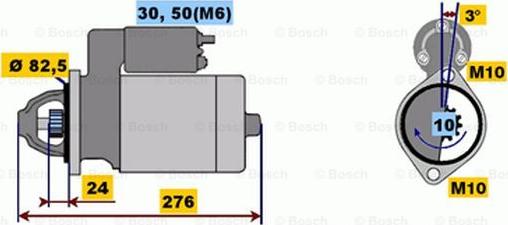 BOSCH 0 001 218 137 - Démarreur cwaw.fr