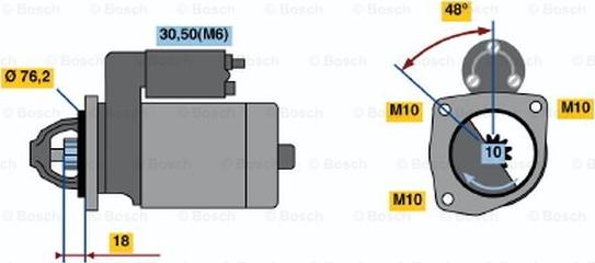 BOSCH 0 001 218 128 - Démarreur cwaw.fr