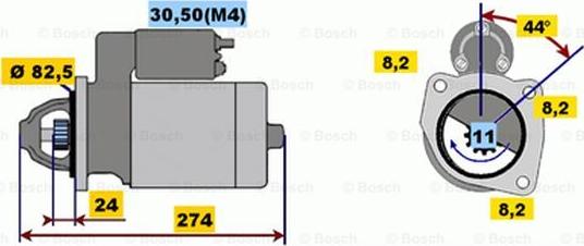 BOSCH 0 001 218 175 - Démarreur cwaw.fr