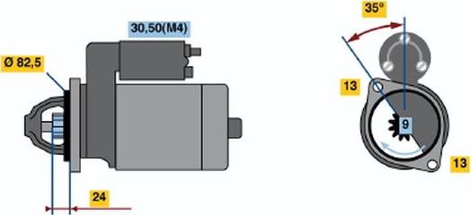 BOSCH 0 001 218 776 - Démarreur cwaw.fr