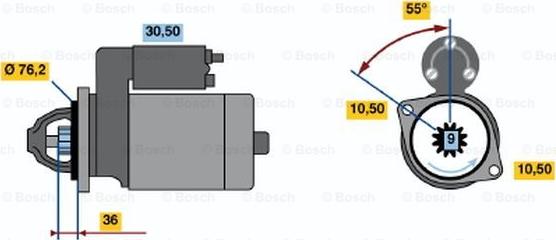 BOSCH 0 001 212 402 - Démarreur cwaw.fr