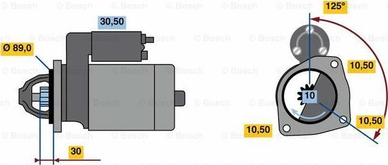 BOSCH 0 001 231 045 - Démarreur cwaw.fr