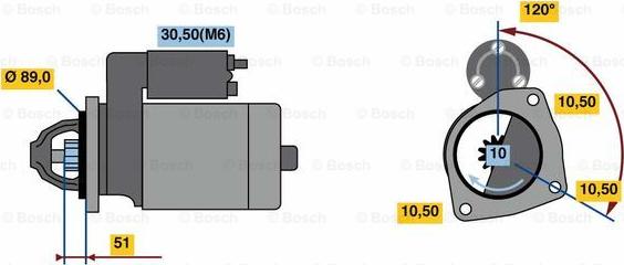 BOSCH 0 001 231 046 - Démarreur cwaw.fr