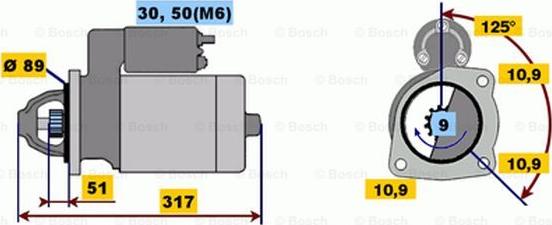 BOSCH 0 001 231 002 - Démarreur cwaw.fr