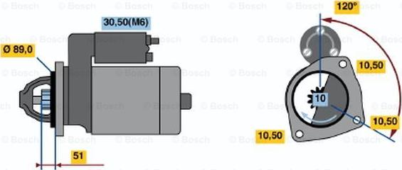 BOSCH 0 001 231 039 - Démarreur cwaw.fr