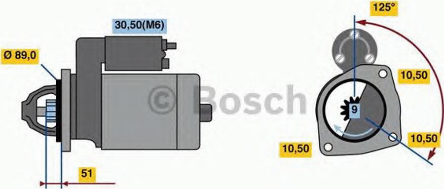 BOSCH 0 001 231 033 - Démarreur cwaw.fr