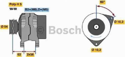 BOSCH 0 124 515 085 - Alternateur cwaw.fr