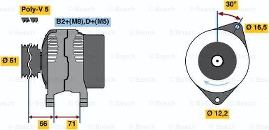 BOSCH 0 986 042 760 - Alternateur cwaw.fr