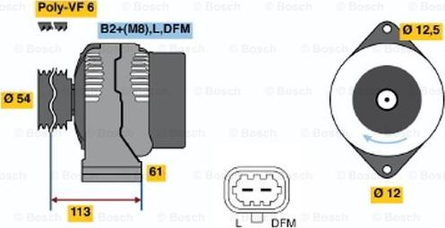 BOSCH 0 124 425 059 - Alternateur cwaw.fr