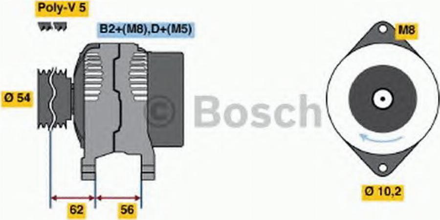 BOSCH 0 124 425 006 - Alternateur cwaw.fr