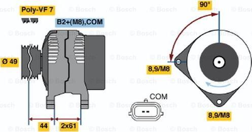 BOSCH 0 124 425 018 - Alternateur cwaw.fr