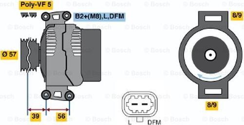 BOSCH 0 124 515 096 - Alternateur cwaw.fr