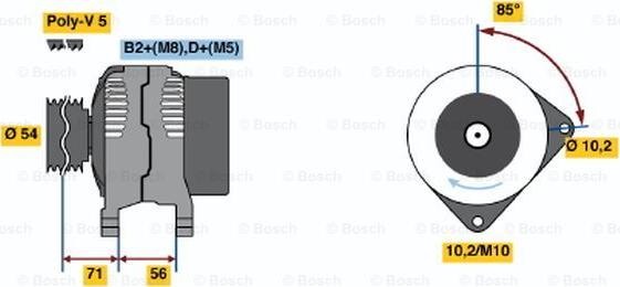 BOSCH 0 124 425 020 - Alternateur cwaw.fr