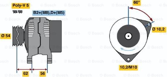 BOSCH 0 124 425 021 - Alternateur cwaw.fr