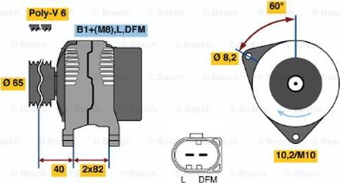 BOSCH 0 124 515 040 - Alternateur cwaw.fr