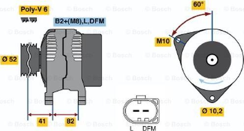 BOSCH 0 124 515 015 - Alternateur cwaw.fr