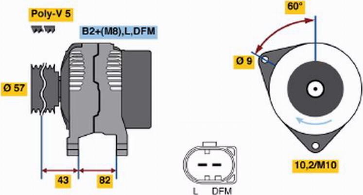 BOSCH 0 124 515 034 - Alternateur cwaw.fr