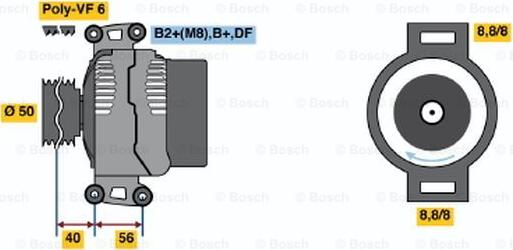 BOSCH 0 124 515 115 - Alternateur cwaw.fr