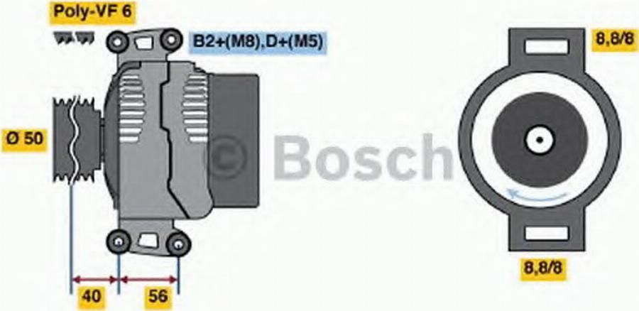 BOSCH 0 124 515 118 - Alternateur cwaw.fr