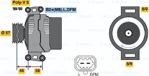 BOSCH 0 124 525 058 - Alternateur cwaw.fr