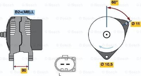 BOSCH 0 124 525 064 - Alternateur cwaw.fr