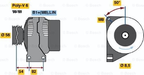 BOSCH 0 124 525 061 - Alternateur cwaw.fr