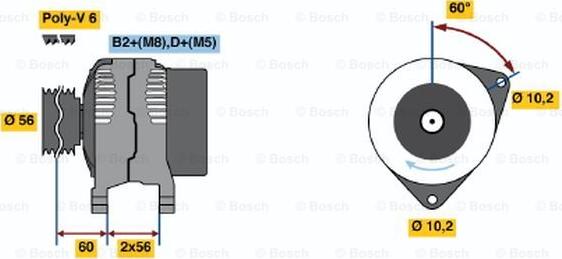 BOSCH 0 124 525 013 - Alternateur cwaw.fr