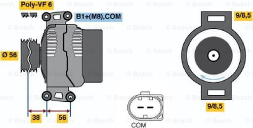 BOSCH 0 124 525 113 - Alternateur cwaw.fr