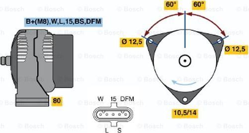 BOSCH 0 124 655 038 - Alternateur cwaw.fr