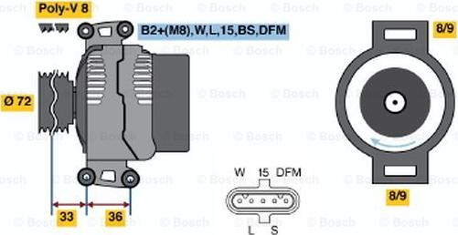 BOSCH 0 124 655 026 - Alternateur cwaw.fr