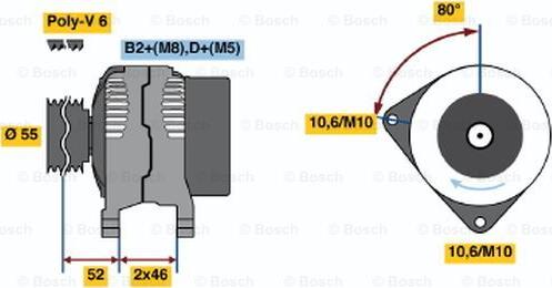 BOSCH 0 124 615 002 - Alternateur cwaw.fr