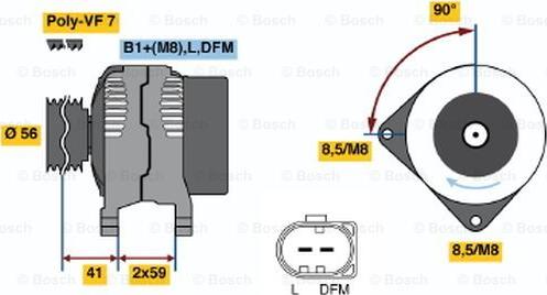 BOSCH 0 986 047 450 - Alternateur cwaw.fr