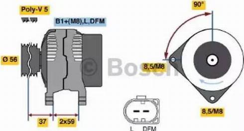 BOSCH 0124615021 - Alternateur cwaw.fr