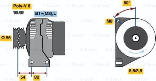 BOSCH 0 124 625 001 - Alternateur cwaw.fr