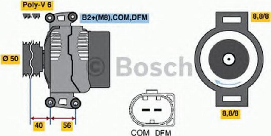 BOSCH 0124625015 - Alternateur cwaw.fr