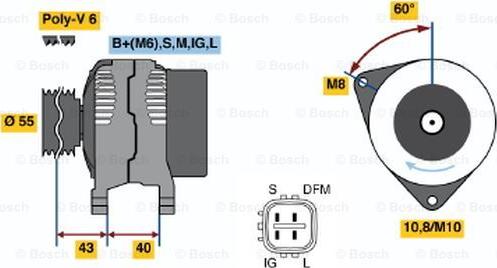 BOSCH 0 124 315 016 - Alternateur cwaw.fr