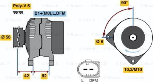 BOSCH 0 986 044 340 - Alternateur cwaw.fr