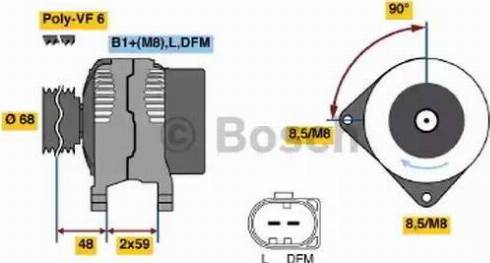 BOSCH 0 124 325 088 - Alternateur cwaw.fr