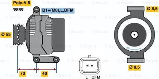 BOSCH 0 124 325 024 - Alternateur cwaw.fr