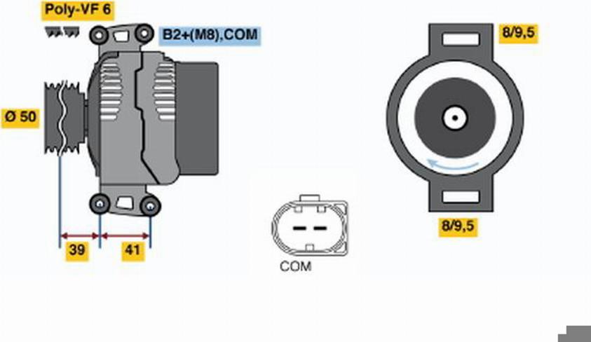 BOSCH 0124325072 - Alternateur cwaw.fr